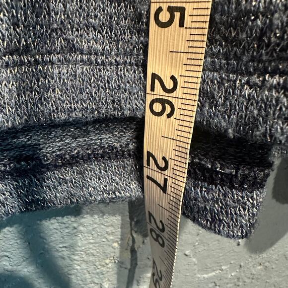 Chico's Size 3 Extra Large Lightweight Sweater Detachable Cowl neck Blue Silver - Picture 6 of 9